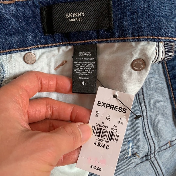 NWT Express destructed midrise jeans - Picture 7 of 13